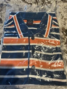 Polo Paul & Shark Yachting para hombre azul/naranja a rayas manga corta cuello 2XL - Imagen 1 de 3