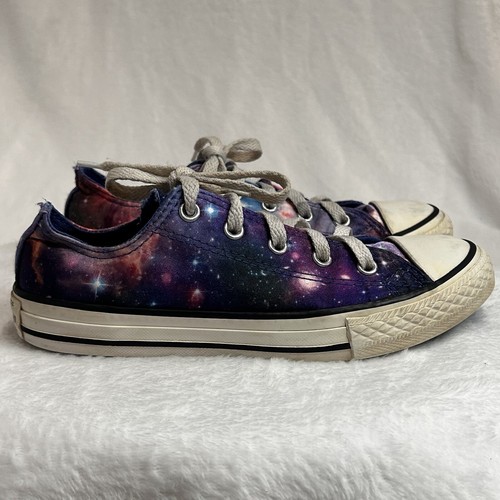 Converse Chuck Taylor All Star Low Satin Galaxy Space sistema solare taglia 2 viola