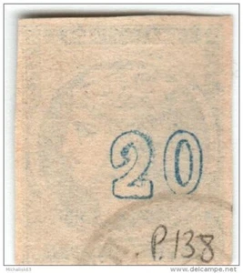 Greece Large Hermes Head 20 Lep, Pos 138 &Higher 0 Kound 63.15.2 1880-1885 (874) - Picture 1 of 2