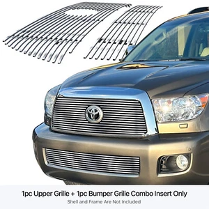Fits 2008-2013 Toyota Sequoia Billet Grille Grill Insert Combo - Picture 1 of 7