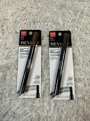 Set of Two Revlon ColorStay Brow Mousse 403 Auburn & 405 Soft Black Brow Tints - Image 1 of 2