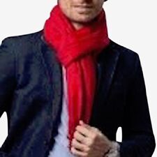 Red Men's Nepalese Solid Color Design Fashion Design Scarf Scarves Fall/Winter 