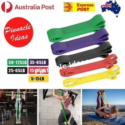 Yoga Exercise Fitness Resistance Bands Elastic Strap Band Home Heavy Workout - image 1 of 4