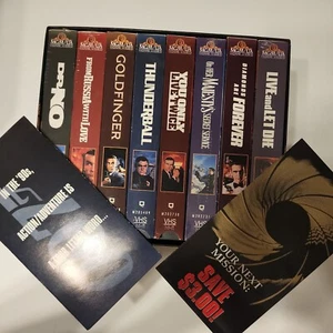 MGM VHS Hi-fi The James Bond 007 Collectors Set VCR VHS Movie Tapes - Picture 1 of 5