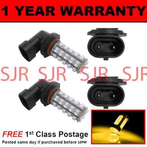 HB4 9006 YELLOW 60 LED FRONT MAIN HIGH BEAM LIGHT BULBS KIT XENON MB500901 X2 - Picture 1 of 1