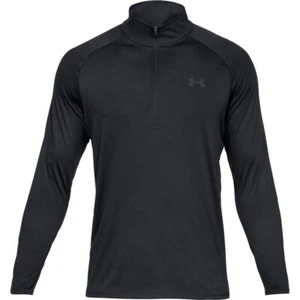 Under Armour Men's Tech 2.0 1/2 Zip Up Loose Long Sleeve T Shirt Black S - NEW - Picture 1 of 2
