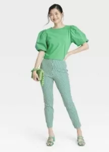 Damen-Knöchelhose mit hohem Bund Slim Fit - A New Day - grün Größe 16. Neu mit Etikett. U - Bild 1 von 8