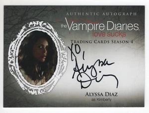 Vampire Diaries season 4 autograph insert card of Alyssa Diaz as Kimberly W/ XO - Picture 1 of 1