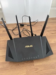 ASUS RT-AX58U WiFi 6 AX3000 dual-band extendable mesh router Power Lead Included - Picture 1 of 5