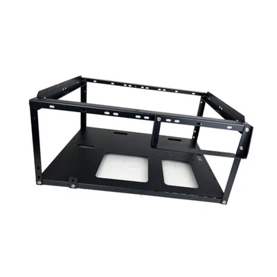 Computer Case Steel Support Max 330×330mm Motherboard Black Open Air PC Case - Image 1 of 4