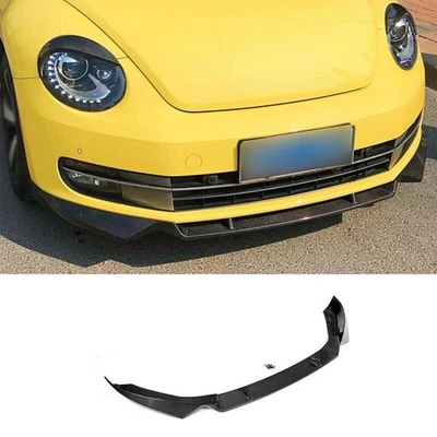 For Volkswagen Beetle 13-19 Carbon Fiber Front Bumper Lip Spoiler Bodykit Refit - Image 1 of 4