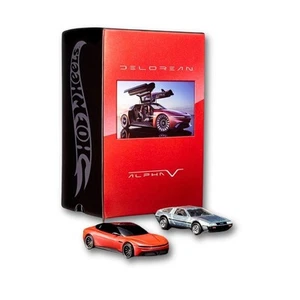 Hot Wheels x DeLorean DMC-12 & Alpha5 Collector Set - Picture 1 of 5
