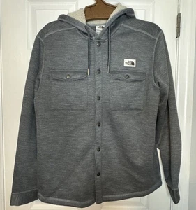 The North Face sherpa patrol snap-up hoodie Men's XL Gray - Picture 1 of 11
