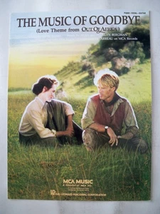 MOVIE Sheet Music 1986 The Music Of Goodbye MERYL STREEP / ROBERT REDFORD - Picture 1 of 1