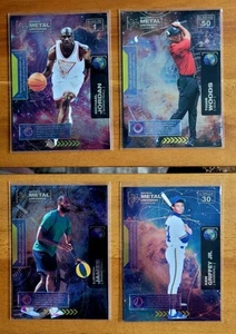 Skybox Metal GOAT 2021 lote (4 cartas) ¡Jordan, Lebron, Tiger, Griffey Jr! - Imagen 1 de 2
