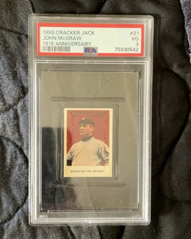 Cracker Jack John McGRAW 1993, tarjeta de aniversario de 1915 #21 Foto 1 de 1