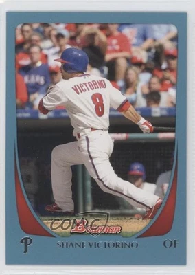 2011 Bowman Blue /500 Shane Victorino #14 - Image 1 of 2