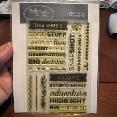 Estampillas Technique Tuesday Cling: cosas buenas; palabras, fabricación de tarjetas Foto 1 de 3