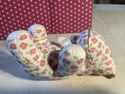 BAJO EL NILO PELUCHE ORGÁNICO ALGODÓN EGIPCIO FLORAL HIPOPÓTAMO LOVEY BEBÉ JUGUETE Foto 1 de 4