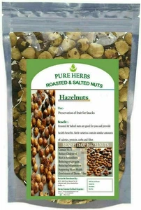 Pure Herbs Hazelnuts Roasted & Salted Nuts For Good Source Of Dietry Fiber - Picture 1 of 12