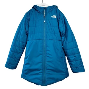 THE NORTH FACE MossBud Remolino Abrigo Reversible Niñas M 10-12 Parka Chaqueta de Invierno - Imagen 1 de 14