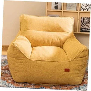 Bean Bag Chair with Filler, Bean Bag Sofa Chair with Tufted Soft Armrests - Picture 1 of 7