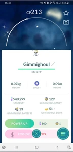 ✨Shiny Gimmighoul (Schillernd Gierspenst) Can Evolve Pokemon GO✨Exchange or PTC - Bild 1 von 1