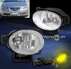 FOR 07-08 ACURA TL BASE TYPE-S BUMPER DRIVING FOG LIGHT LAMP CHROME W/3K HID KIT - Picture 1 of 4
