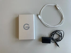 G-Technology G-DRIVE 4TB USB 3.0 External Hard Drive Silver 0G03594 - Afbeelding 1 van 5