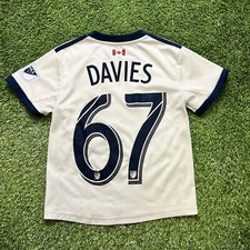 2017 2018 Vancouver Whitecaps Davies Shirt Jersey Adidas Kit White Home Baby L