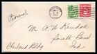 1938 US Cover - Evanston, Illinois to South Bend, Indiana L10
