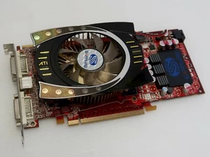 ATI Radeon HD 4770 512MB GDDR5, 128 BIT, 2 X DVI, TV, Sapphire 21149-00, WORKING - Picture 1 of 5