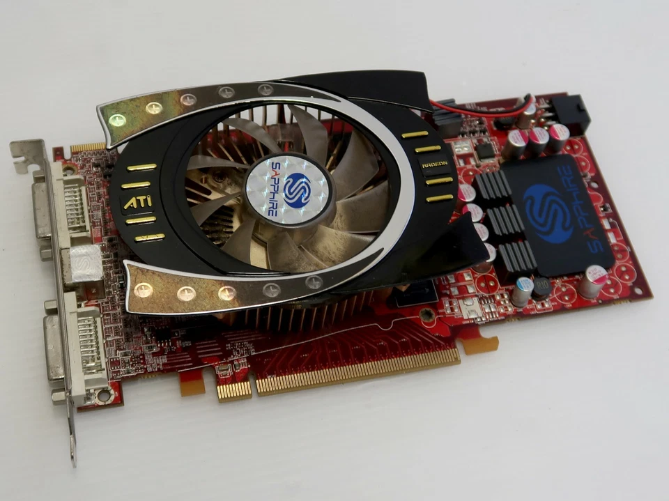 ATI Radeon HD 4770 512MB GDDR5, 128 BIT, 2 X DVI, TV, Sapphire 21149-00, WORKING - Image 1 of 4