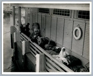 DE LA DÉCADA DE 1930 VOLGA STEAMER LANDING DE COLECCIÓN FOTO DE PRENSA REAL - Imagen 1 de 2