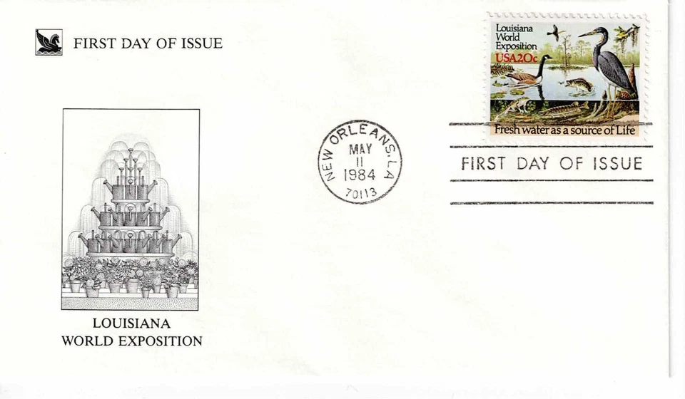 US Scott #2086, First Day Cover 5/11/84 New Orleans Single World Expo - Image 1 of 1