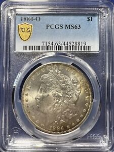 1884-O Morgan Silver Dollar PCGS MS-63 Gold Shield