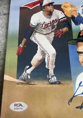 GAYLORD PERRY &  FERGUSON JENKINS HOF BASEBALL SIGNED LEGENDS MAGAZINE  PSA - Image 1 of 4