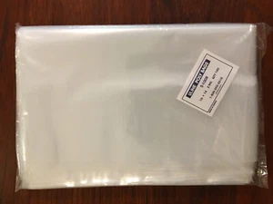 100 Clear 10 x 14 Flat Poly Bags open top Plastic Packing Uline best 2 MIL thick - Picture 1 of 1