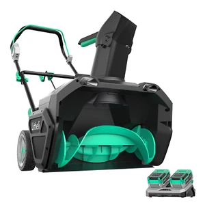 Schneefräse Schneefräse Elektro Schnecke Akku Ladegerät LED Leuchten 20 Volt Rad - Bild 1 von 12