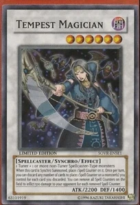 USA Seller Yugioh Tempest Magician - Limited Ed Super Rare - SOVR-ENSE1 - VLP - Picture 1 of 1