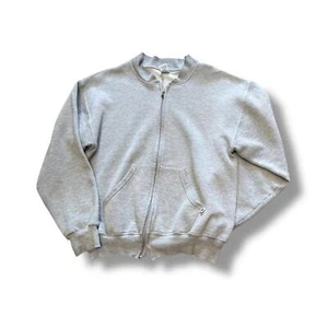Russell Sweatshirt Vintage grau mit Reißverschluss - Bild 1 von 5
