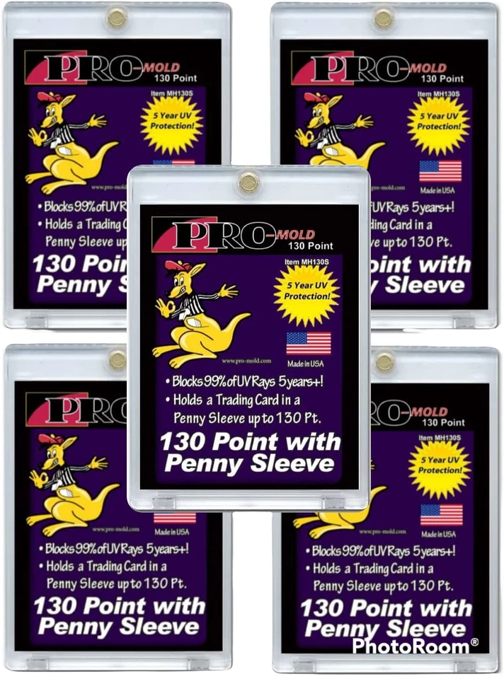 5 Pro-Mold 130pt Magnetic Card Holder Fits SLEEVED Cards! Free Shipping! 221F - Image 1 of 1