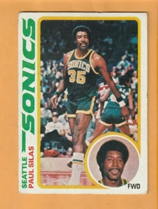 Paul Silas Seattle Supersonics 1978-79 Topps #94 Creighton Bluejays - Imagen 1 de 2
