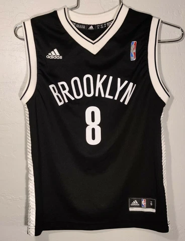 Adidas Deron Williams Brooklyn Nets Basketball Jersey Youth S 8-10 Black Cover