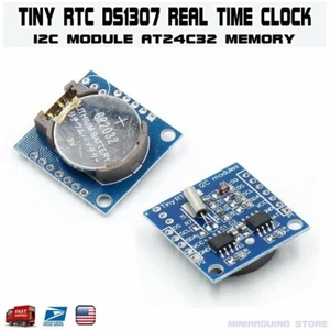 DS1307 RTC I2C con batería módulo de reloj en tiempo real para Arduino AVR PIC 51 ARM EE. UU. - Imagen 1 de 5
