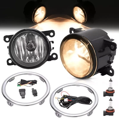 For Honda Pilot EX 2012-2015 Clear Fog Lights w/ Ring Wiring Switch Bumper Lamp Foto 1 de 4