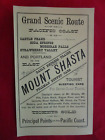 MOUNT SHASTA, CA. - Original Early Railroad Route Ad - 1888