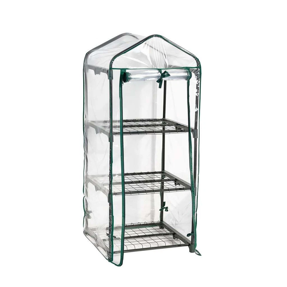 MYGARDEN 3/4 Tier greenhouse pvc COVER outdoor garden plants grow weather resistant clear