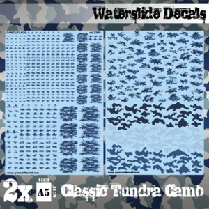 Green Stuff World Decal sheets - CLASSIC TUNDRA INDUSTRIAL CAMO New - Picture 1 of 1