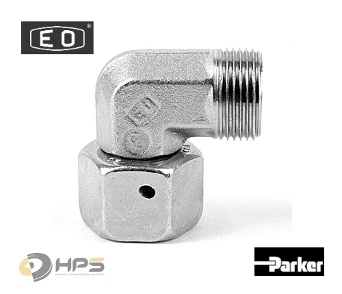 Original Ermeto Parker Winkel-Stutzen mit Dichtkegel 24° Schneidringverschraung